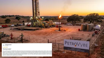 PetroVybe natural gas drilling site representing active development partnership investment