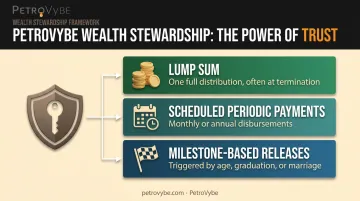 Three trust fund distribution methods lump sum periodic and milestone-based