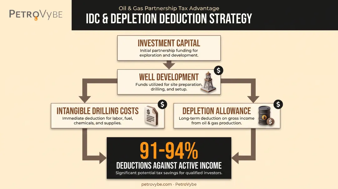 Oil gas intangible drilling costs tax deduction strategy breakdown