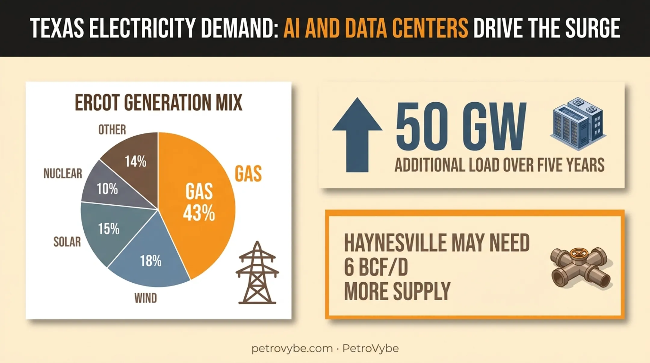 Texas AI-driven electricity demand growth and natural gas supply gap