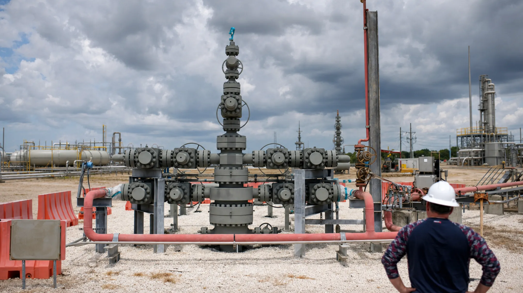 natural gas drilling rig operation in Texas Gulf Coast Basin