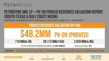 PetroVybe proved reserves valuation report from independent engineering firm