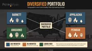 Diversified oil and gas portfolio across basins and commodity types
