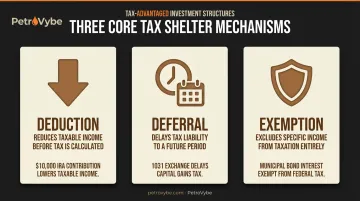 Three tax shelter mechanisms deduction deferral and exemption explained