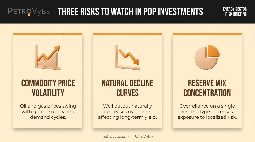 Oil and gas risk factors checklist for evaluating PDP-based investments