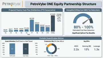 PetroVybe ONE equity partnership passive income and tax benefit overview