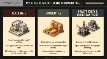 alternative investment asset classes comparison real estate commodities private equity energy