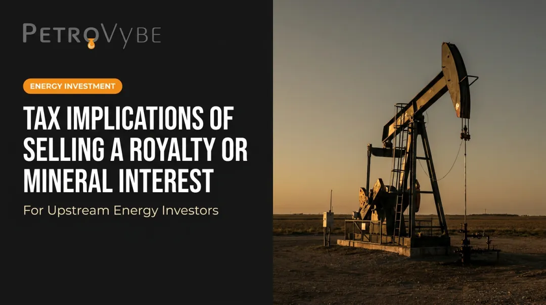 Tax Implications of Selling a Royalty or Mineral Interest
