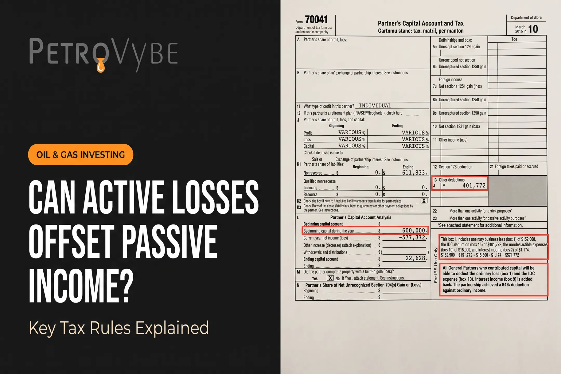 Can Active Losses Offset Passive Income? Key Tax Rules Explained