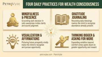 Four daily wealth consciousness practices for building an abundance mindset