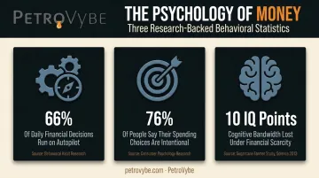 Money mindset research statistics on habits intention and cognitive scarcity effects
