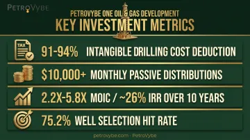 PetroVybe natural gas investment returns tax deductions and performance metrics