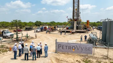 Natural gas drilling site representing PetroVybe direct participation investment project
