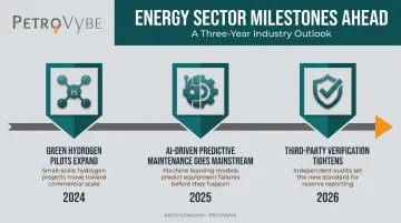 oil and gas sustainability timeline of future signals over three years