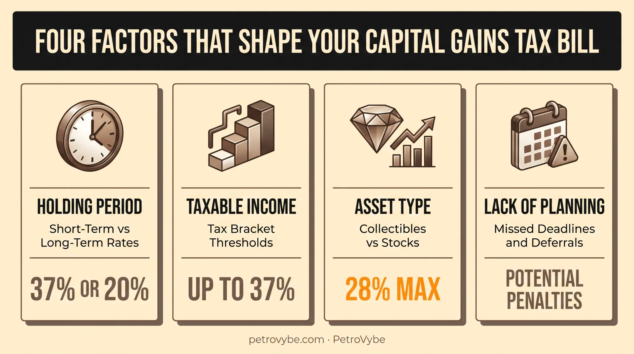 Four key drivers behind high capital gains tax bill breakdown