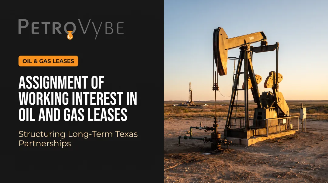 Assignment of Working Interest in Oil and Gas Leases