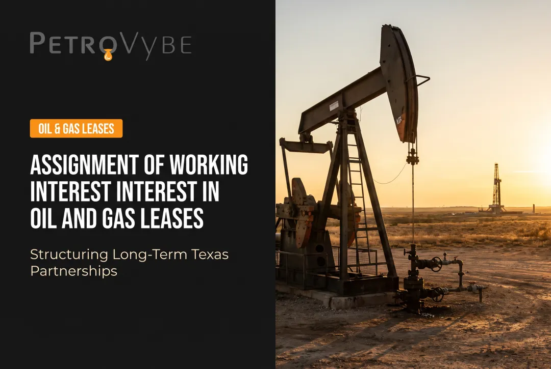Assignment of Working Interest in Oil and Gas Leases