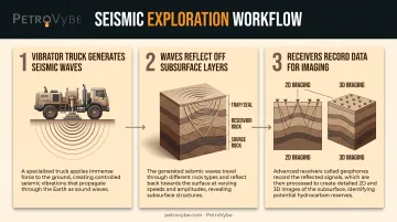 Seismic survey process from sound waves to 3D subsurface imaging