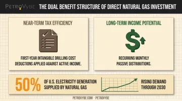 Direct natural gas investment tax and income benefits structure overview