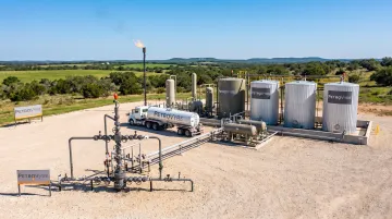 PetroVybe Lavaca County well site with producing infrastructure and equipment