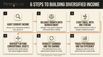 Six-step framework for building multiple diversified income streams