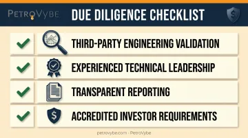 Due diligence checklist for evaluating alternative oil and gas investments
