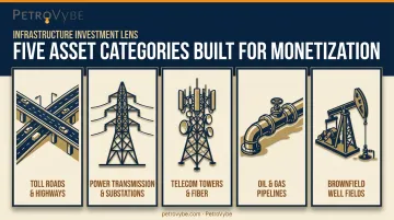 Five asset categories commonly used in monetization deals