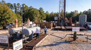 PetroVybe natural gas drilling development site representing direct working-interest investment