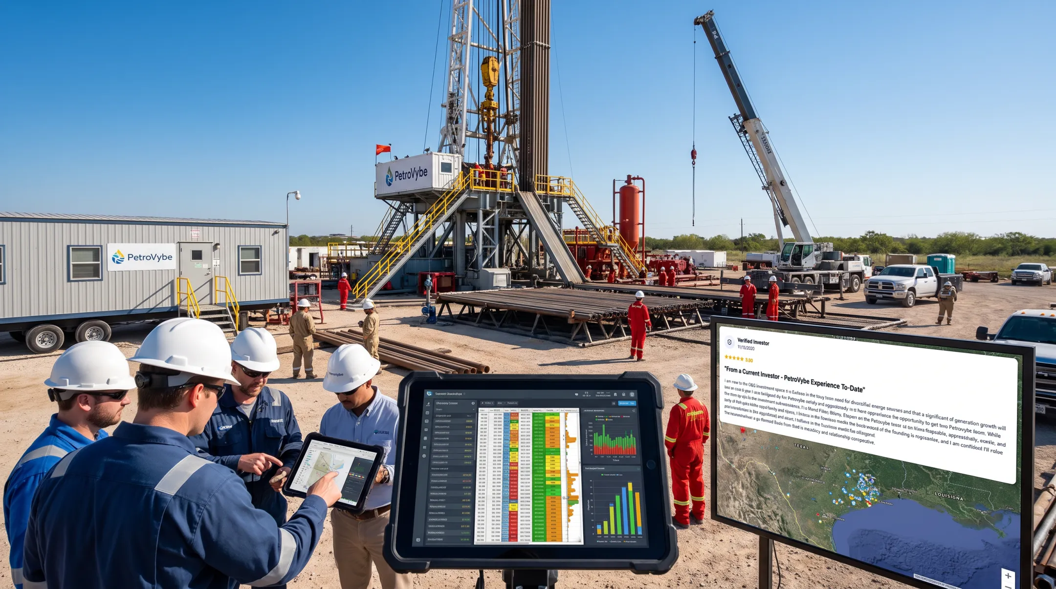 PetroVybe East Texas oil and gas development project site
