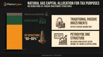 Intangible drilling cost tax deduction breakdown for natural gas investors