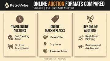 Comparison of timed online marketplace and live online auction formats