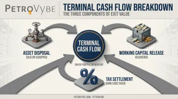 Three core components of terminal cash flow calculation diagram