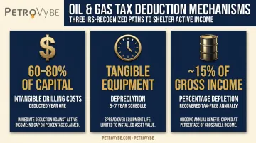 IDC depreciation and percentage depletion oil and gas tax deduction mechanisms