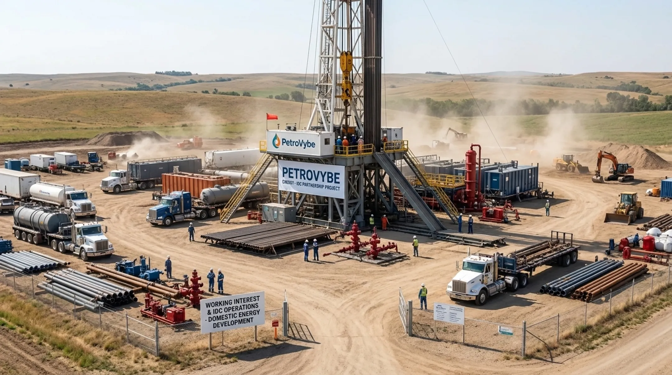 PetroVybe oil and gas working interest partnership drilling site operations