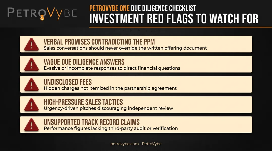 Five warning signs of broker or sponsor misrepresentation checklist