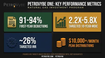 PetroVybe ONE program key stats on deductions returns and distributions