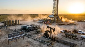 PetroVybe natural gas development drilling site in Lavaca County Texas