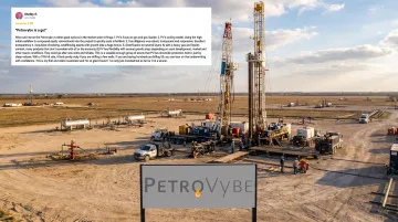 PetroVybe Texas natural gas well site with active drilling operations