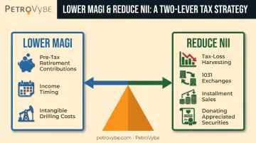 Two-lever strategy diagram for lowering MAGI versus reducing net investment income