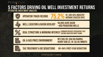 5 key factors influencing Texas oil well investment returns and payouts
