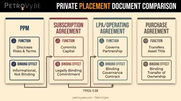 Comparison table of PPM subscription agreement LPA and purchase agreement