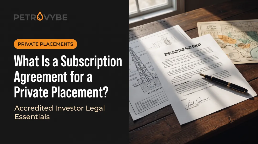 What Is a Subscription Agreement for a Private Placement?