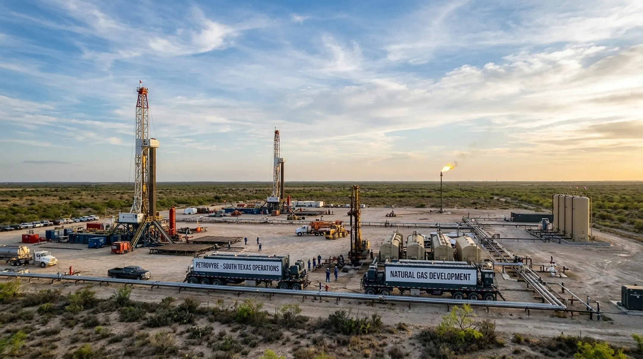 PetroVybe natural gas development site in South Texas Gulf Coast Basin