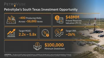 PetroVybe South Texas natural gas investment parameters and proved reserves overview