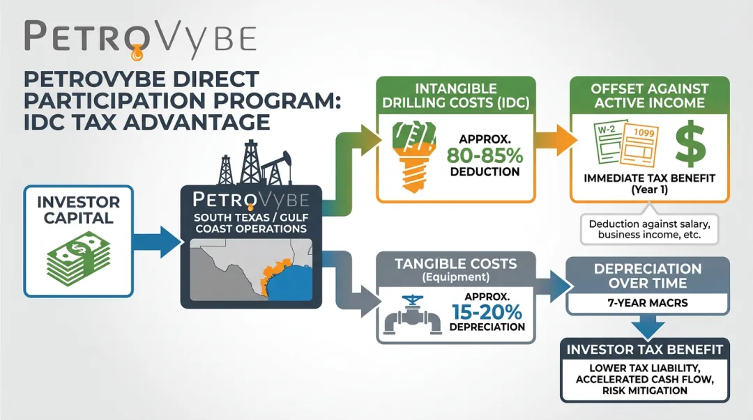 PetroVybe direct participation program IDC deduction tax benefits for accredited investors