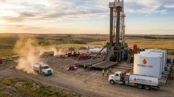 Natural gas development project site in South Texas Gulf Coast Basin