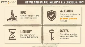 Private natural gas investment risk validation liquidity and access breakdown chart