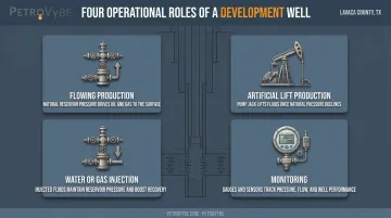 Four development well production methods flowing lift injection and monitoring