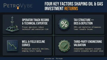 Four key factors that affect oil and gas investment returns breakdown