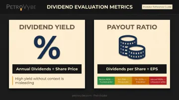 Dividend yield versus payout ratio two-metric evaluation framework for dividend stocks